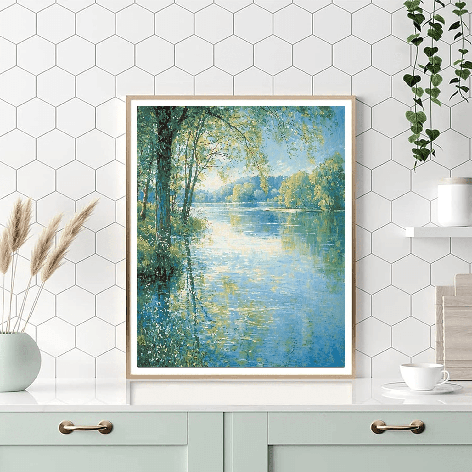 Pierre-Auguste Renoir Inspired Serene Reflections - DIY Painting By Numbers Kit