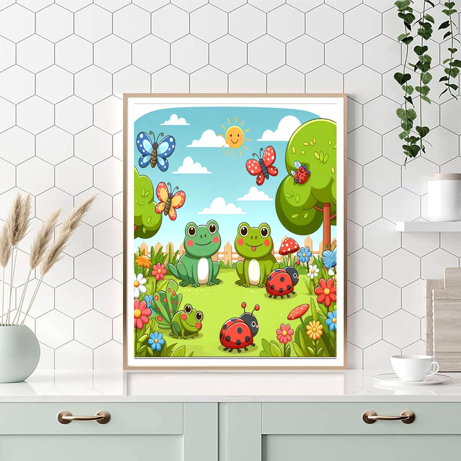 Garden Friends Gathering Paint By Color