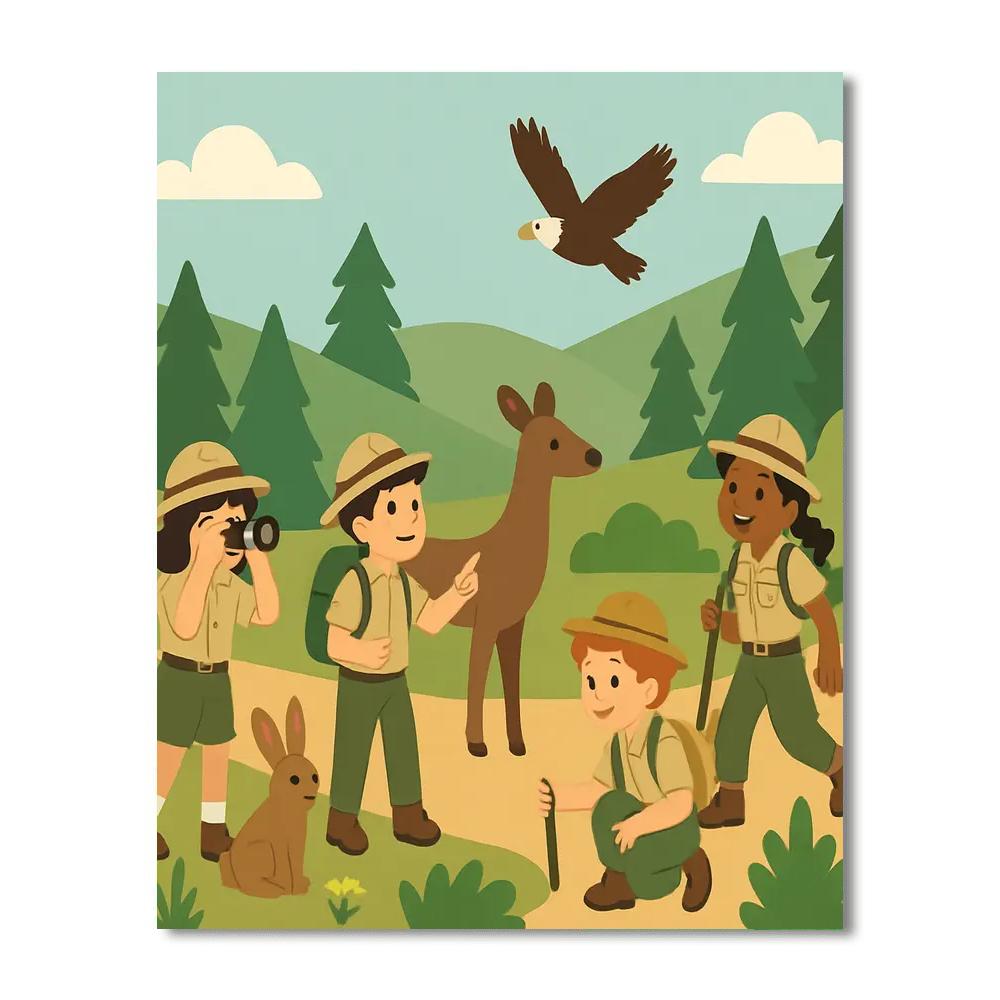 Wilderness Ranger's Journey DIY Paint By Numbers