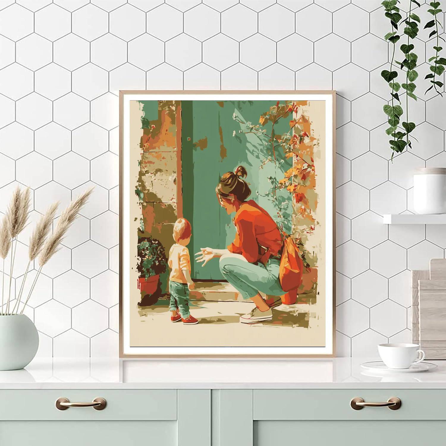 First Steps Into A Mother's World Paint By Number