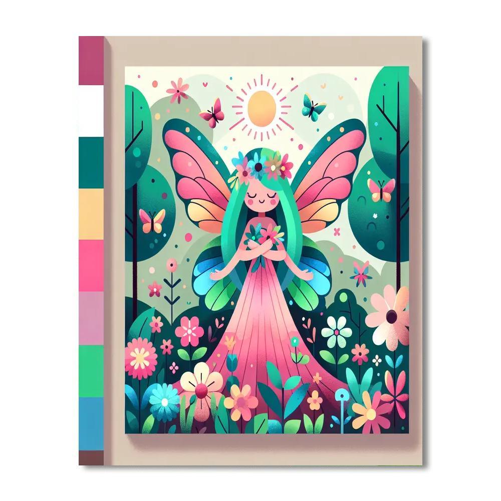 Caring Forest Fairy DIY Paint By Numbers