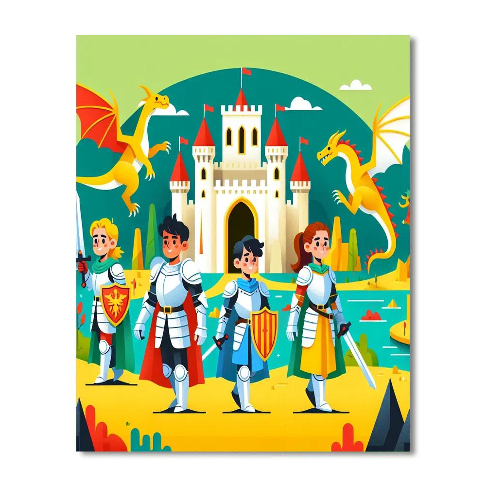 Knight's Code Quest Number Painting