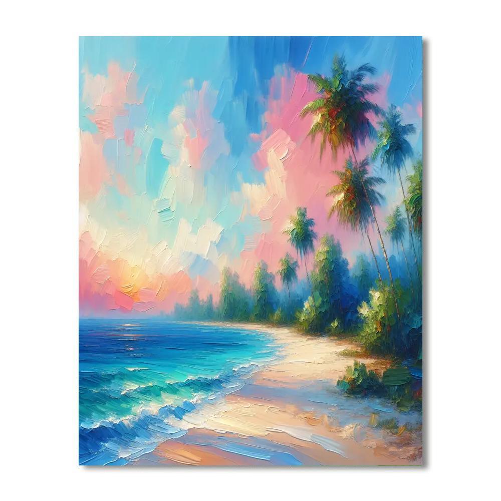 Tropical Beachfront Bliss Paint By Color