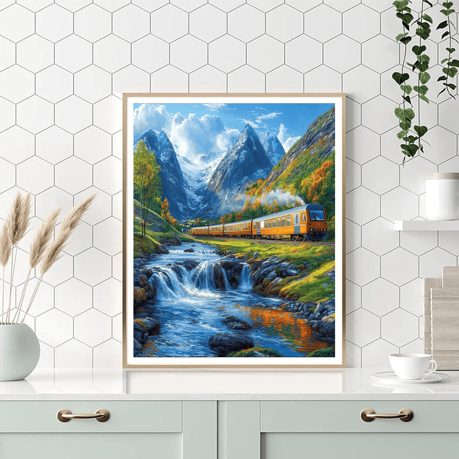 Flåm Railway DIY Paint By Numbers