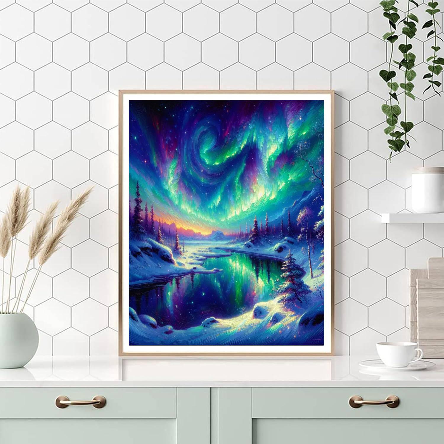 Aurora Borealis Adventure Paint By Color