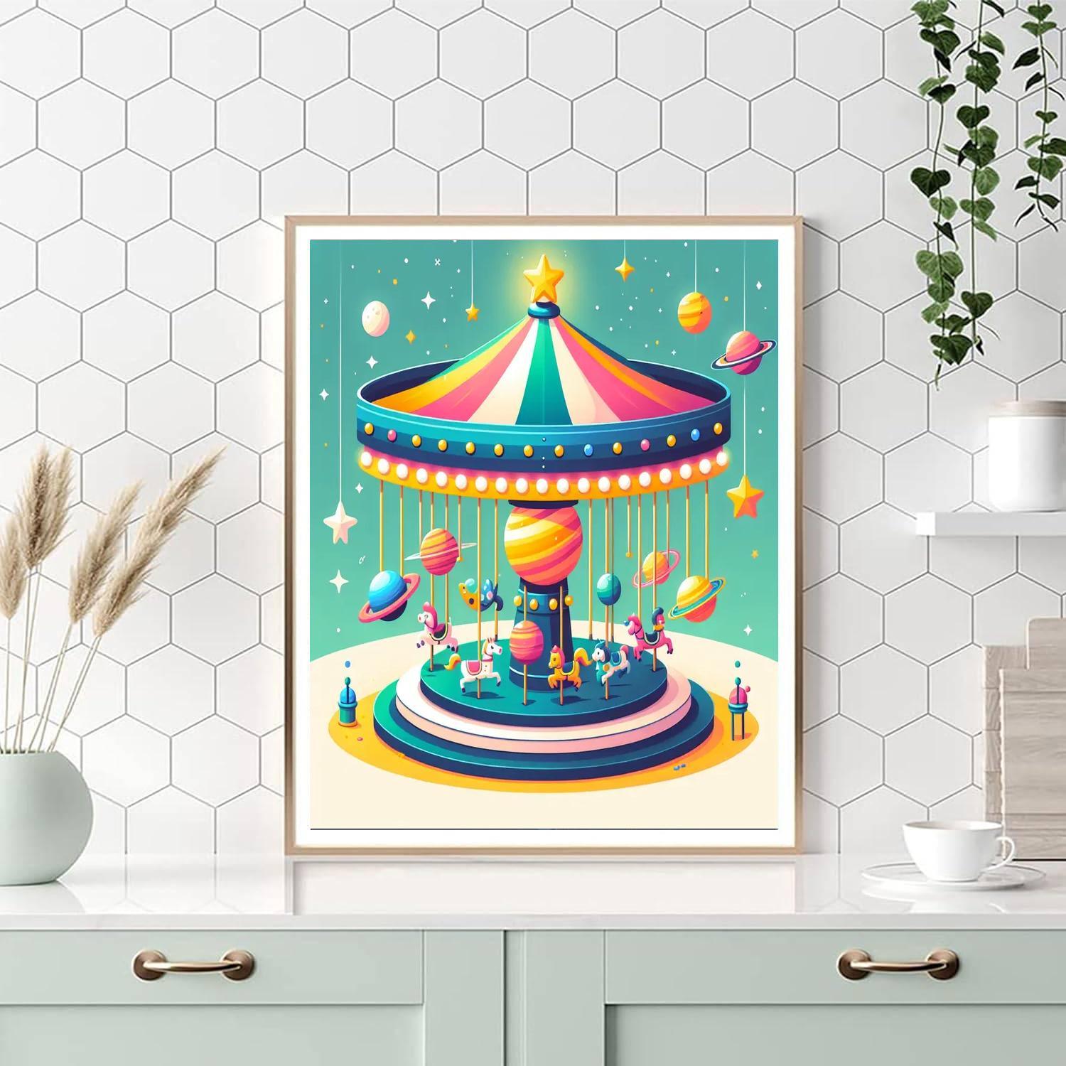Cosmic Cosmic Carousel Paint By Color