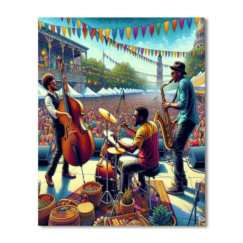New Orleans Jazz & Heritage Festival - Louisiana Numbered Painting Kits