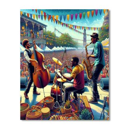New Orleans Jazz & Heritage Festival - Louisiana Numbered Painting Kits