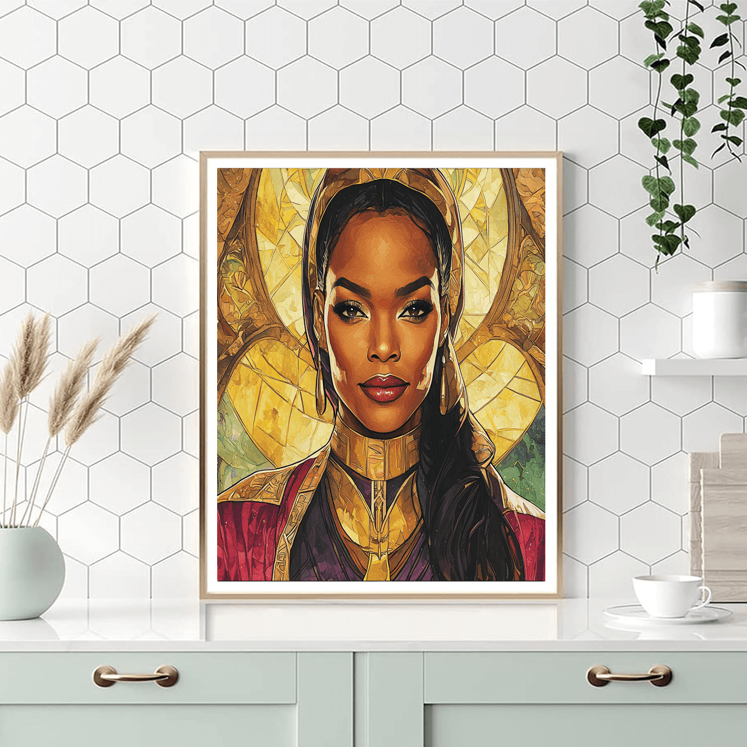 Angela Bassett: The Regal Spirit Of Ramonda Paint By Color