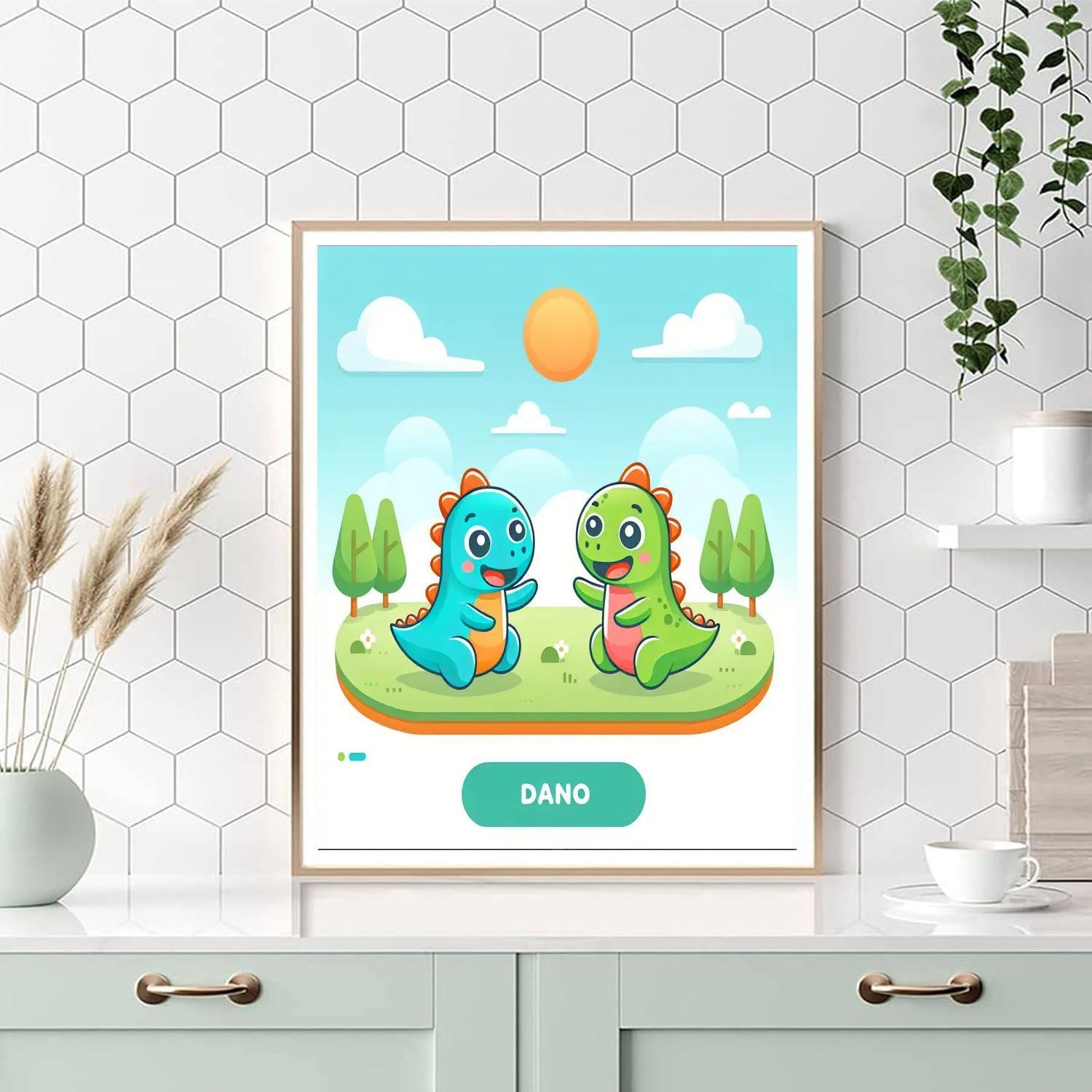 Funny Dinosaurs DIY Paint By Numbers