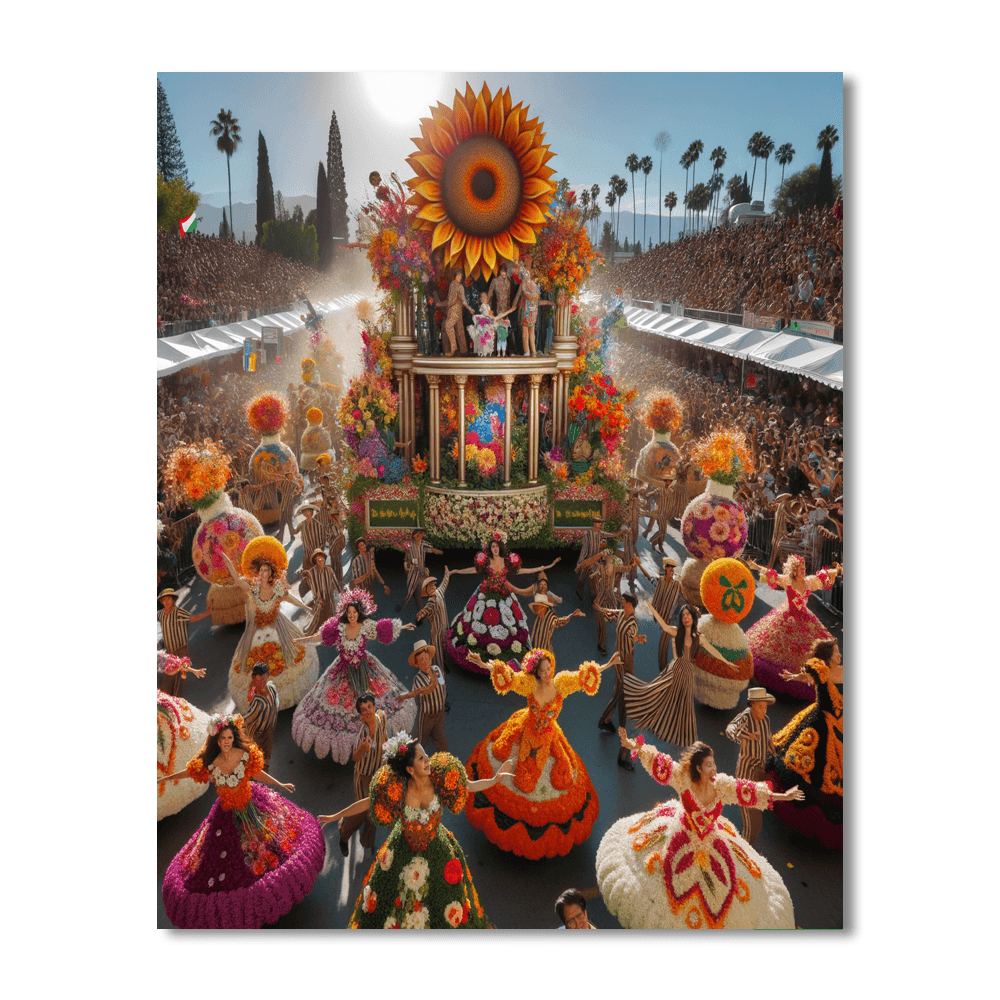 Flower Festival - Belgium Paint By Number