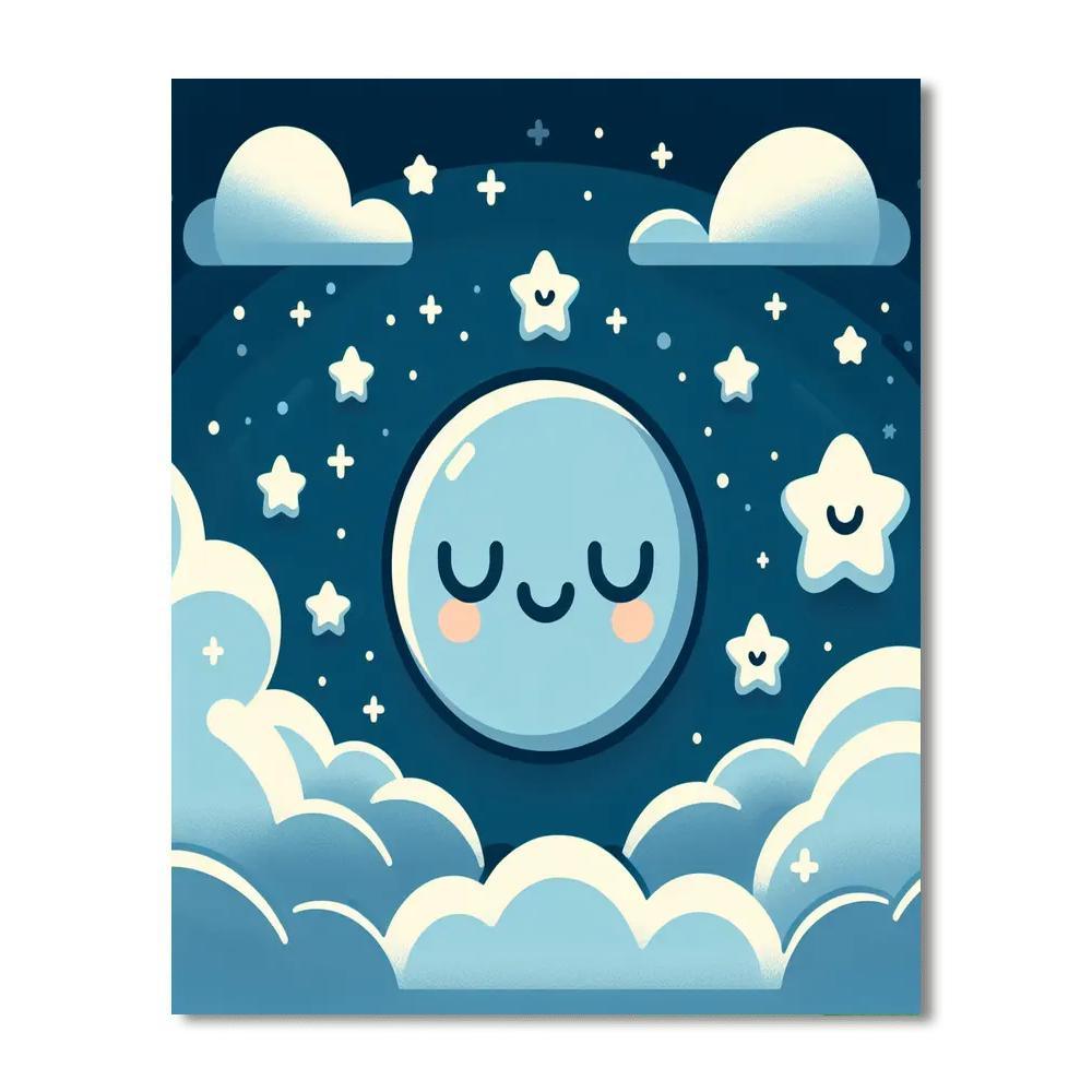 Starry Skies And Sweet Dreams Painting Number Kit