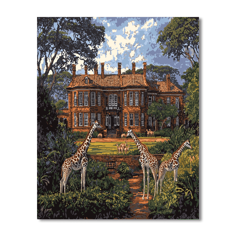 Giraffe Manor - Nairobi Number Painting