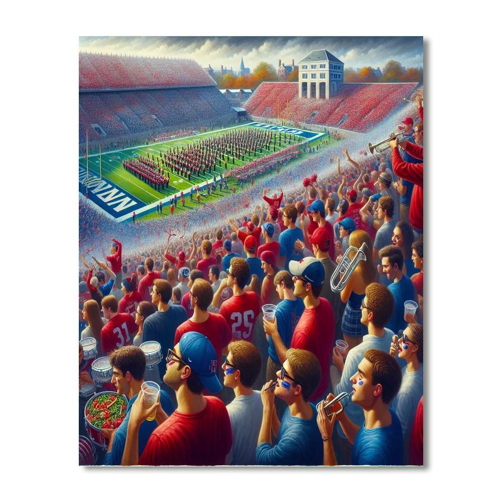 Harvard-yale Game DIY Paint By Numbers