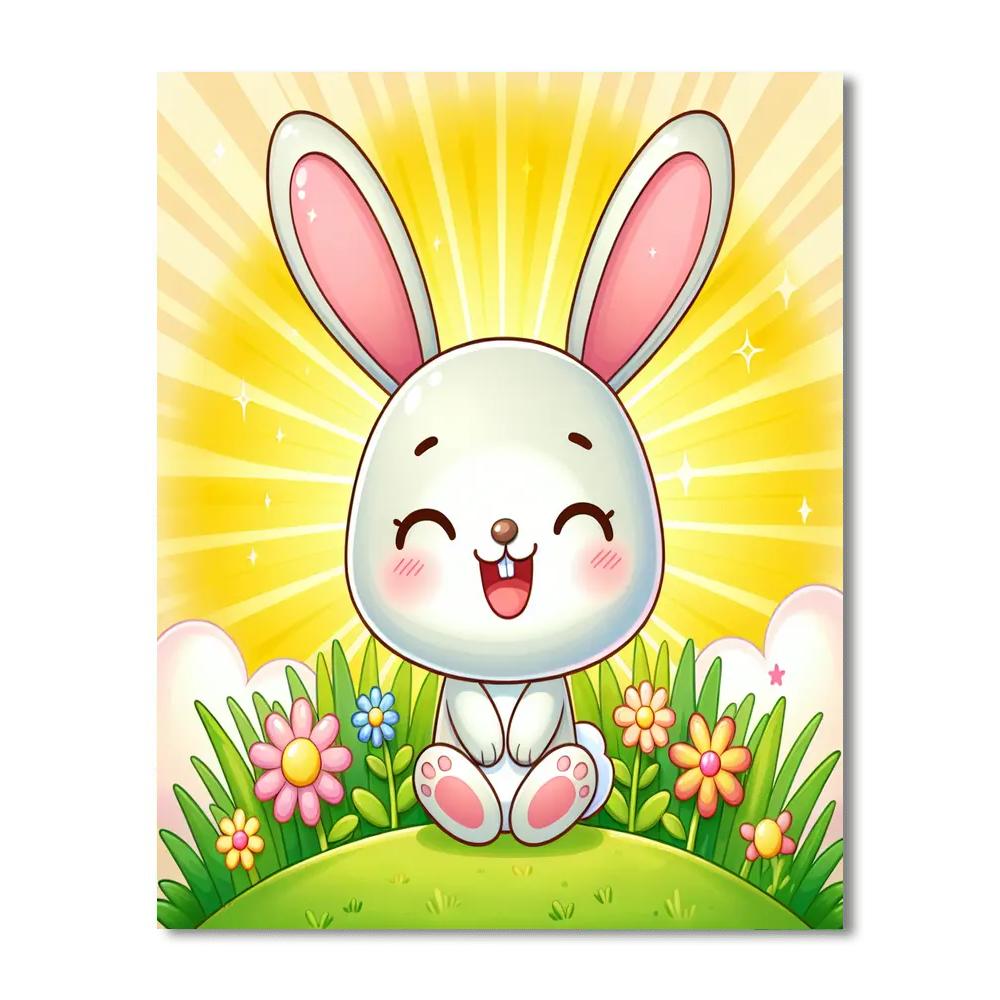 Cute Bunny Numbered Painting Kits