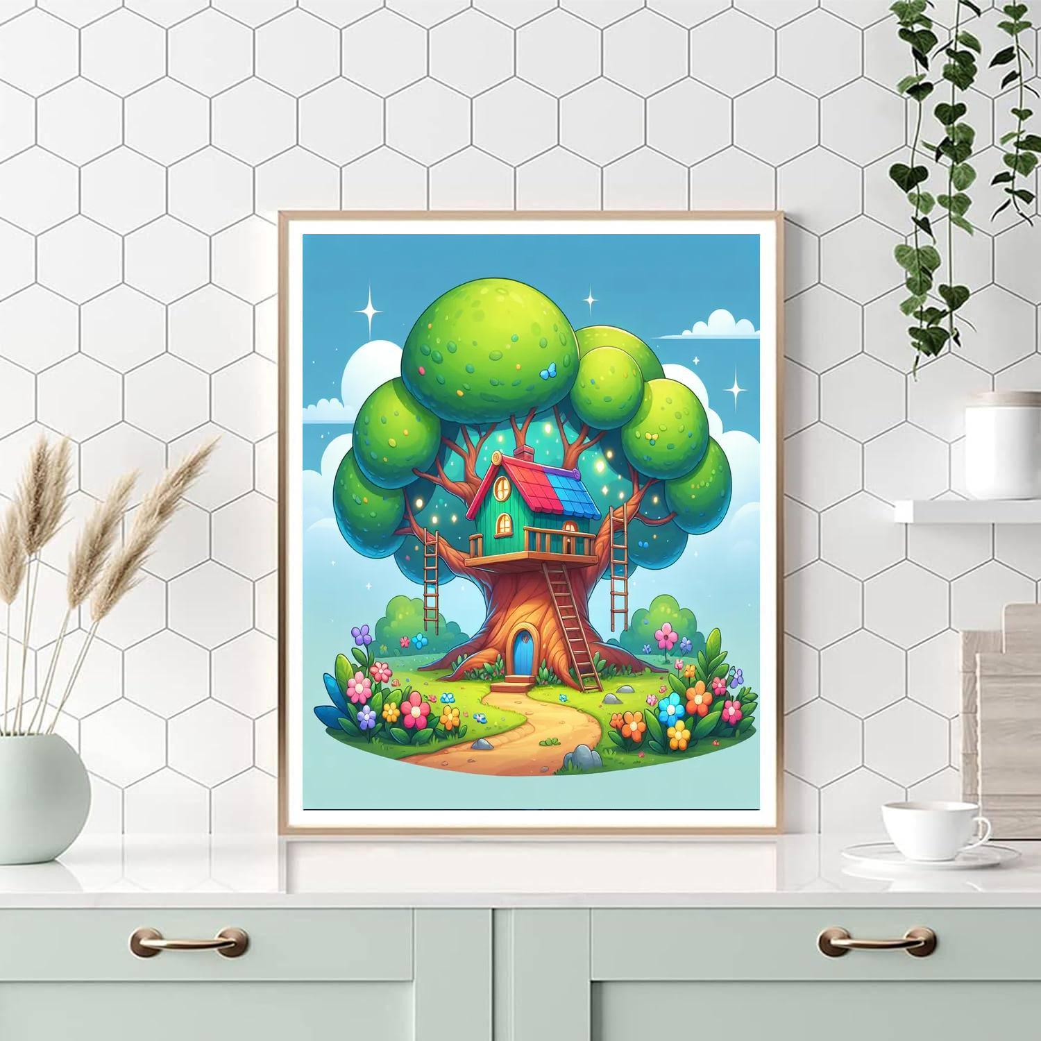 Magic Treehouse Adventure Painting By Numbers Kit