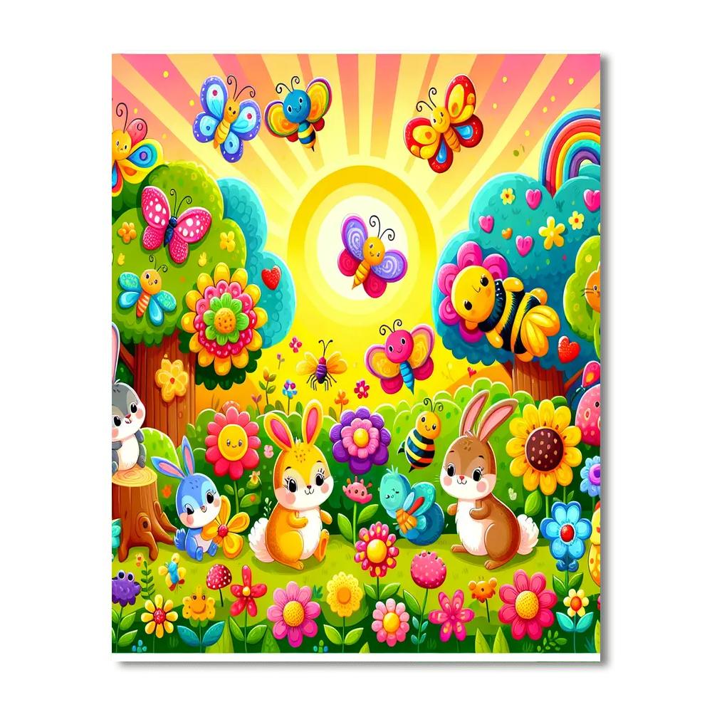 Magical Garden Wonders Paint By Numbers Art