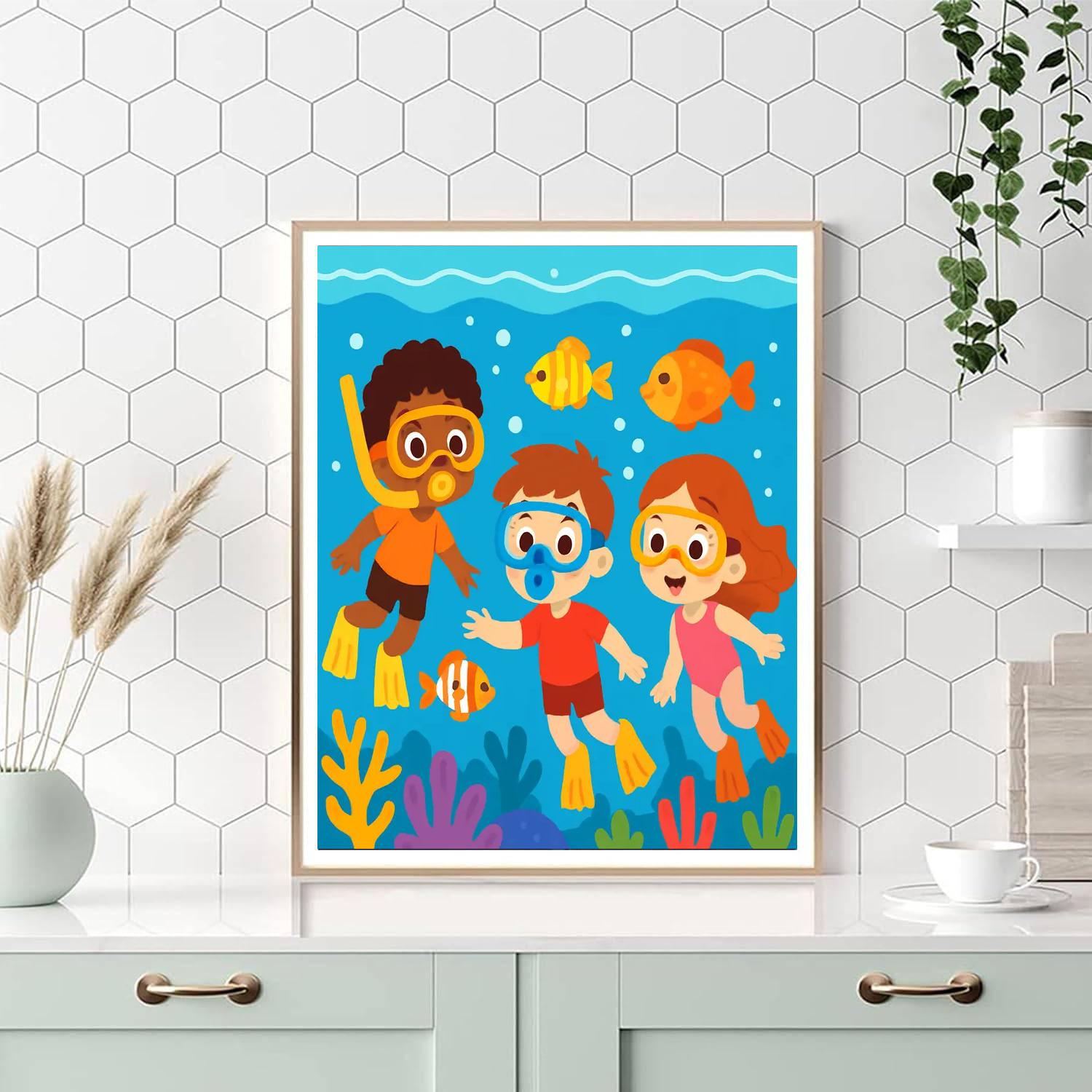 Exciting Underwater Expedition Paint By Numbers