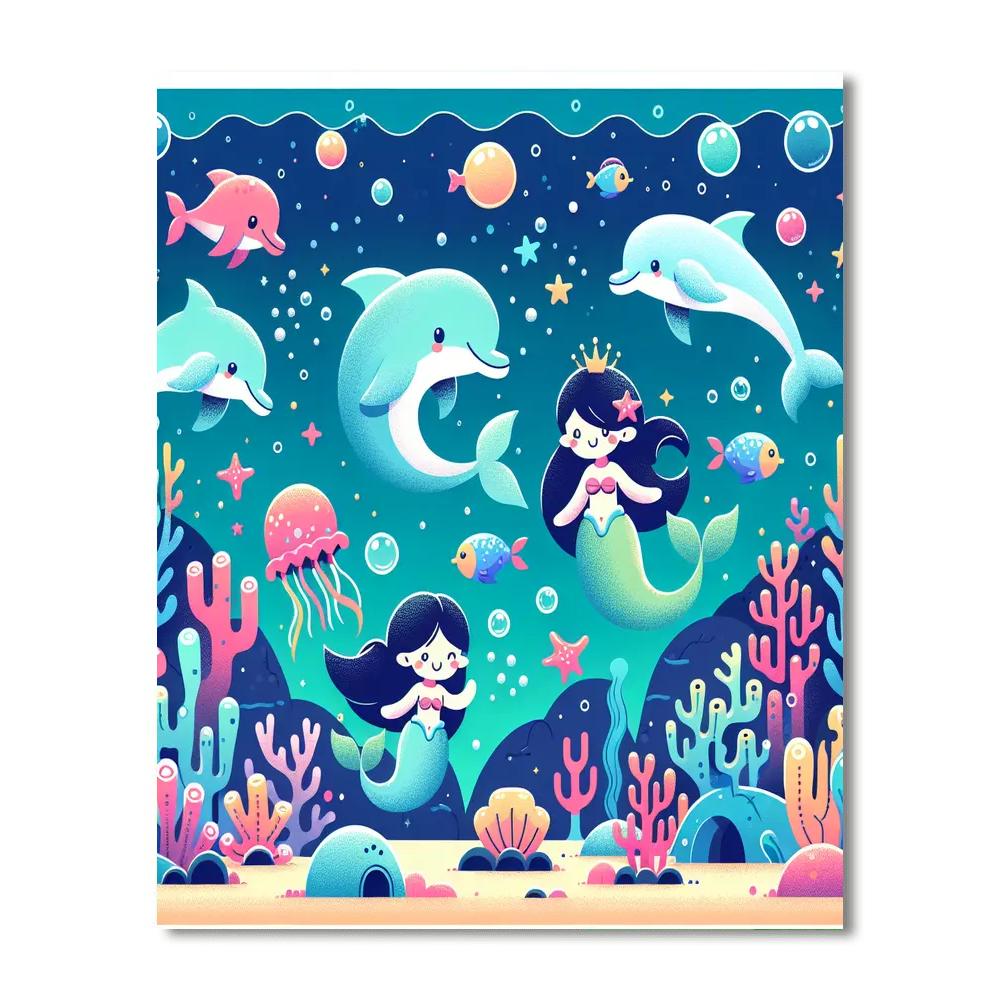 Enchanted Ocean Tale Paint By Numbers Art