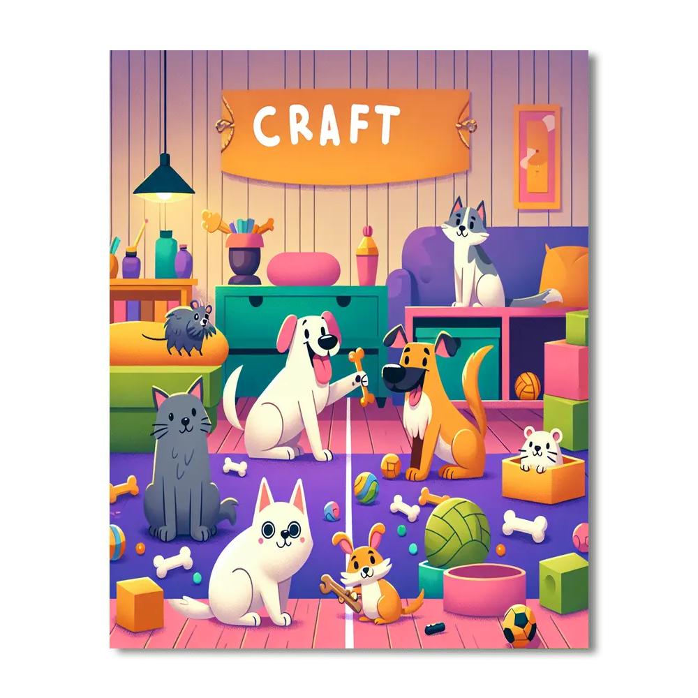 Paws And Claws Painting Number Kit