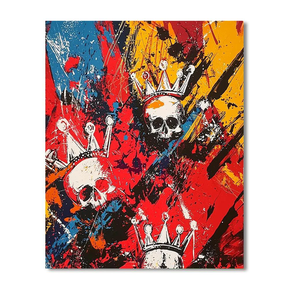 Jean-Michel Basquiat Inspired Urban Chaos Print  Paint By Numbers