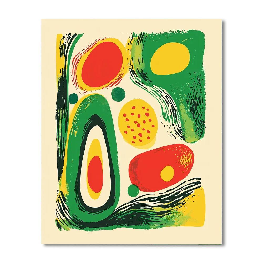Joan Miró Inspired Imaginative Journeys  Numbered Painting Kits