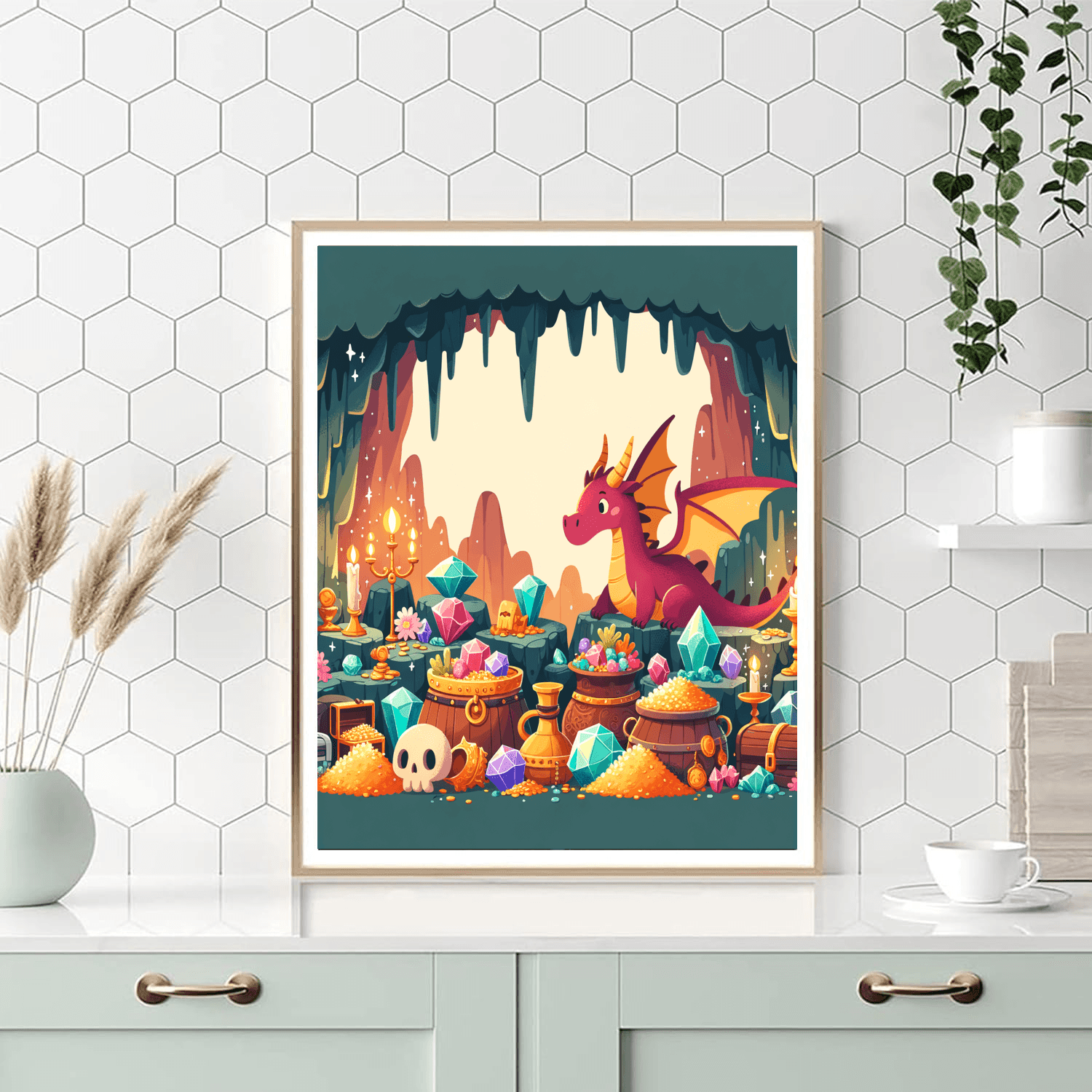 Enchanted Dragon’s Den Paint By Color