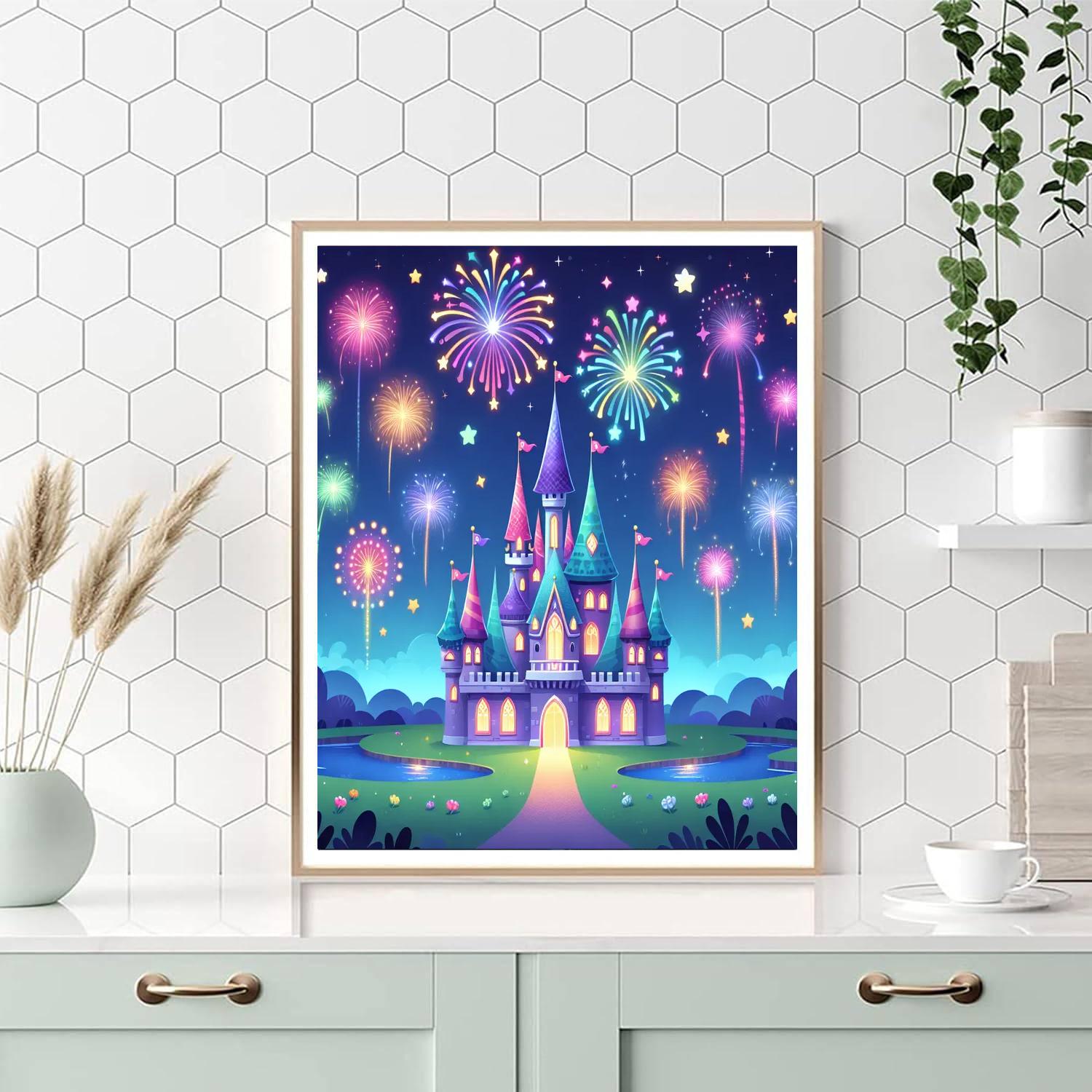 Fantasy Fireworks Painting Number Kit