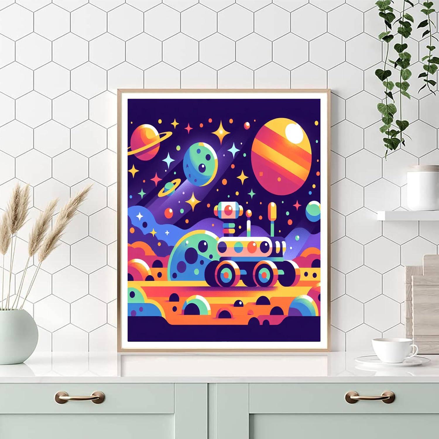 Space Rover Journey Paint By Number