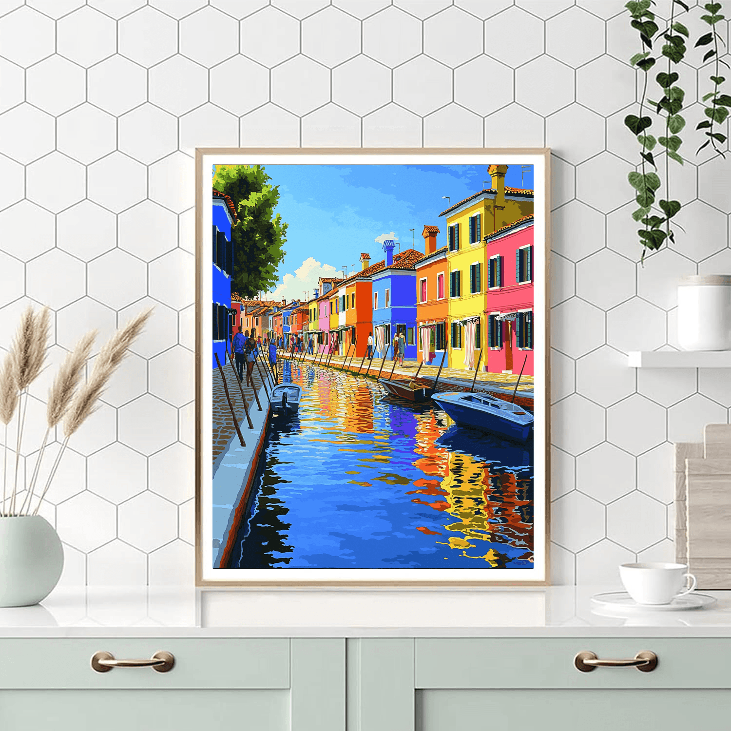 Burano Island Painting Number Kit