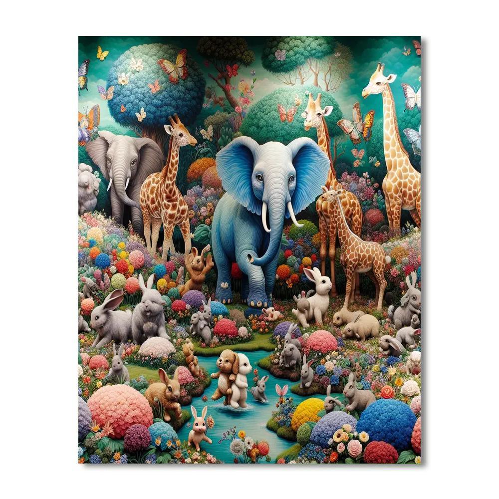 Vibrant Animal Friends Paint By Number
