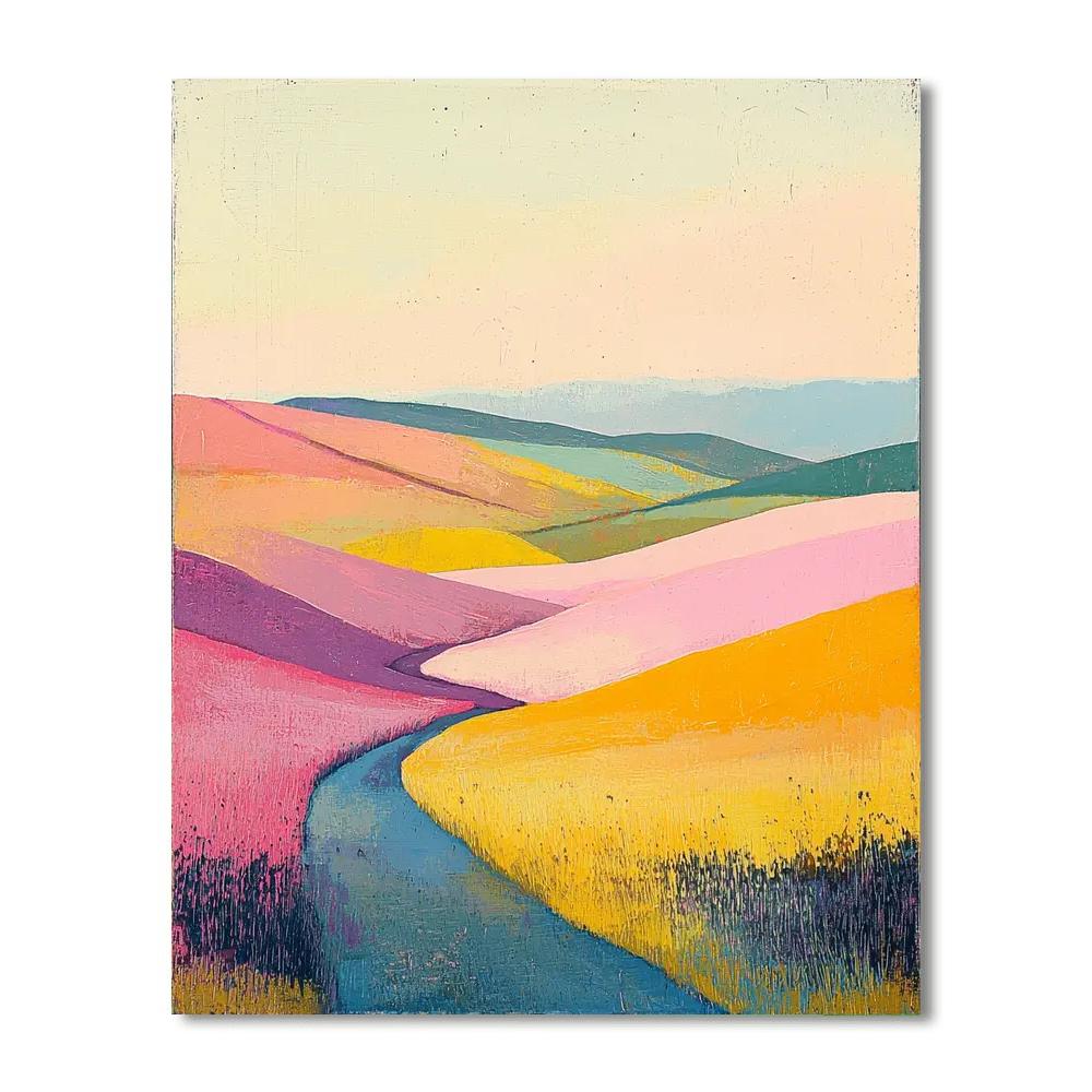 Nandalal Bose Inspired Dawn's Gentle Symphony  Paint By Number