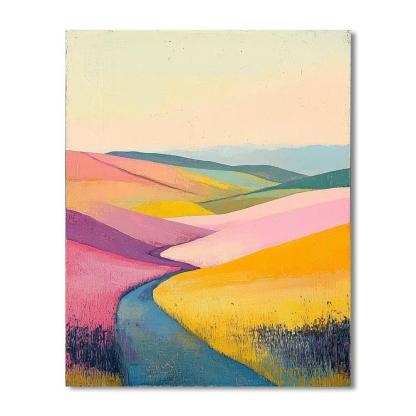 Nandalal Bose Inspired Dawn's Gentle Symphony  Paint By Number