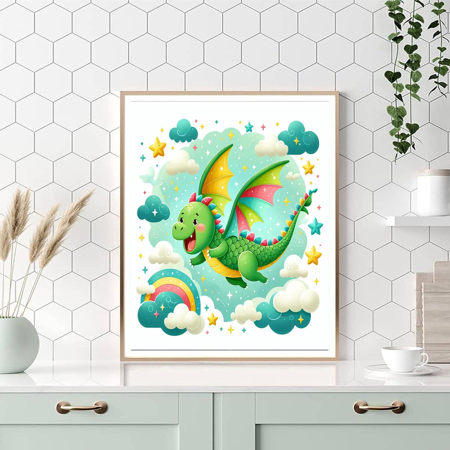 Energetic Dragon Painting By Numbers Kit