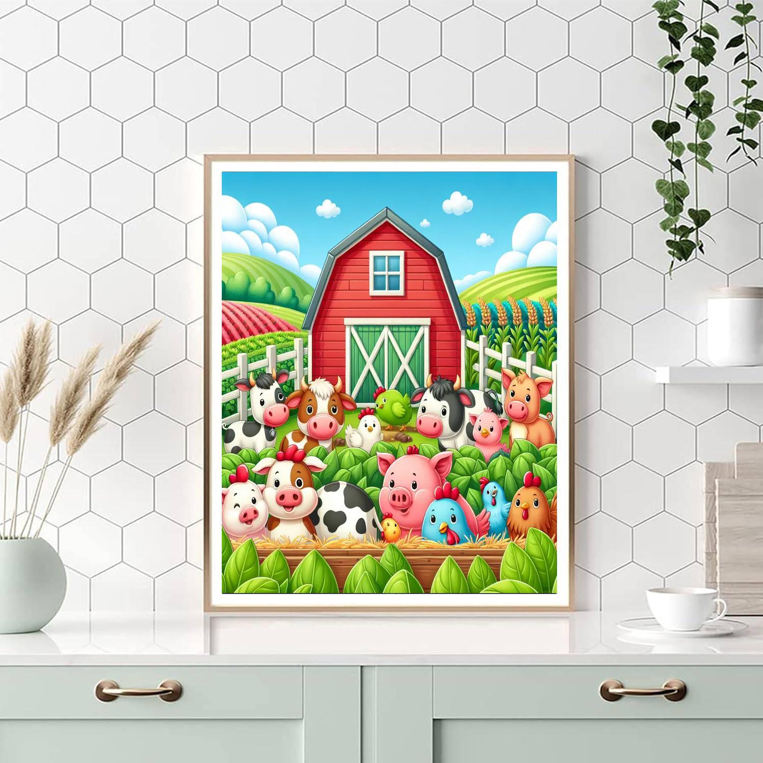 Charming Farm Fun Paint By Number