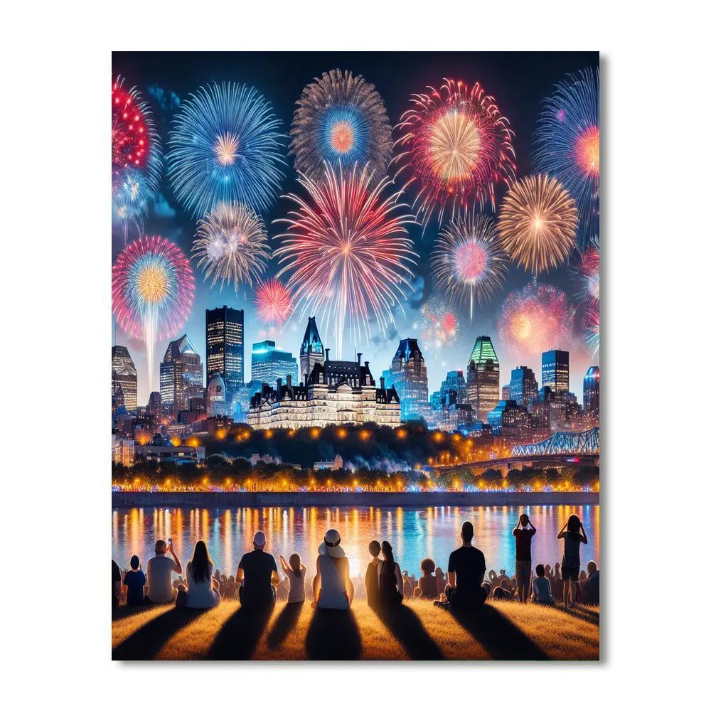 Montreal International Fireworks Competition - Canada Paint By Number