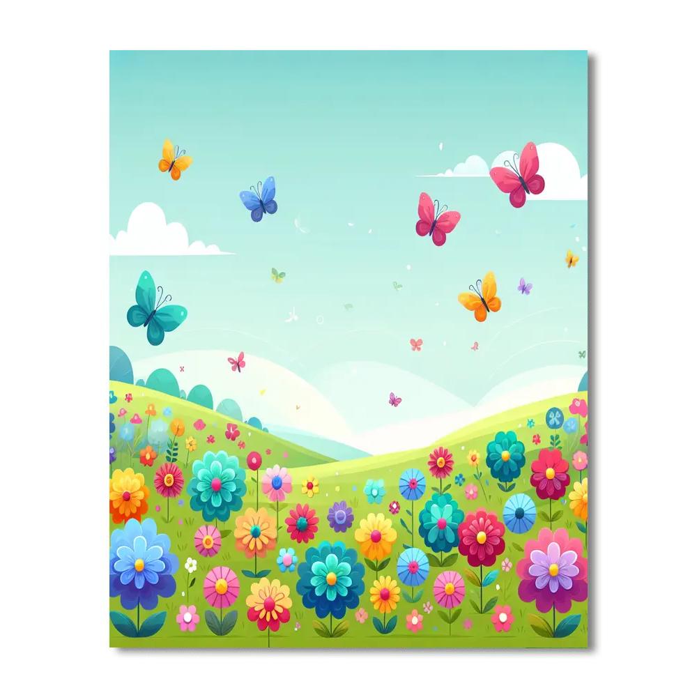 Gorgeous Garden Painting Number Kit