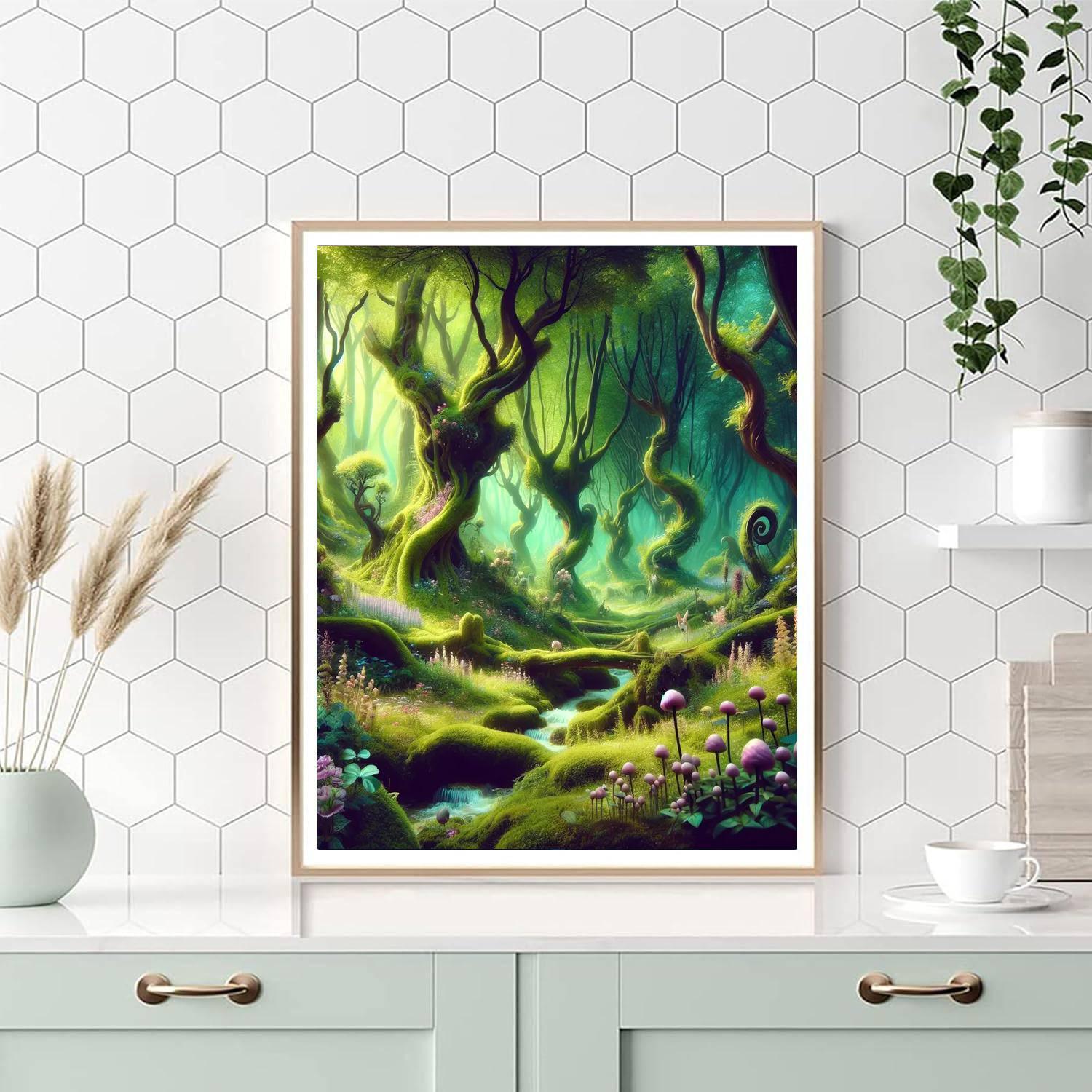 Fantasy Woodland Haven Paint By Numbers Kits