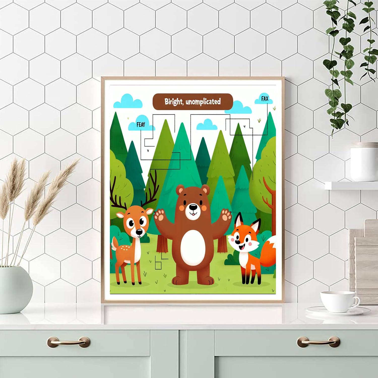 Forest Safari Number Painting