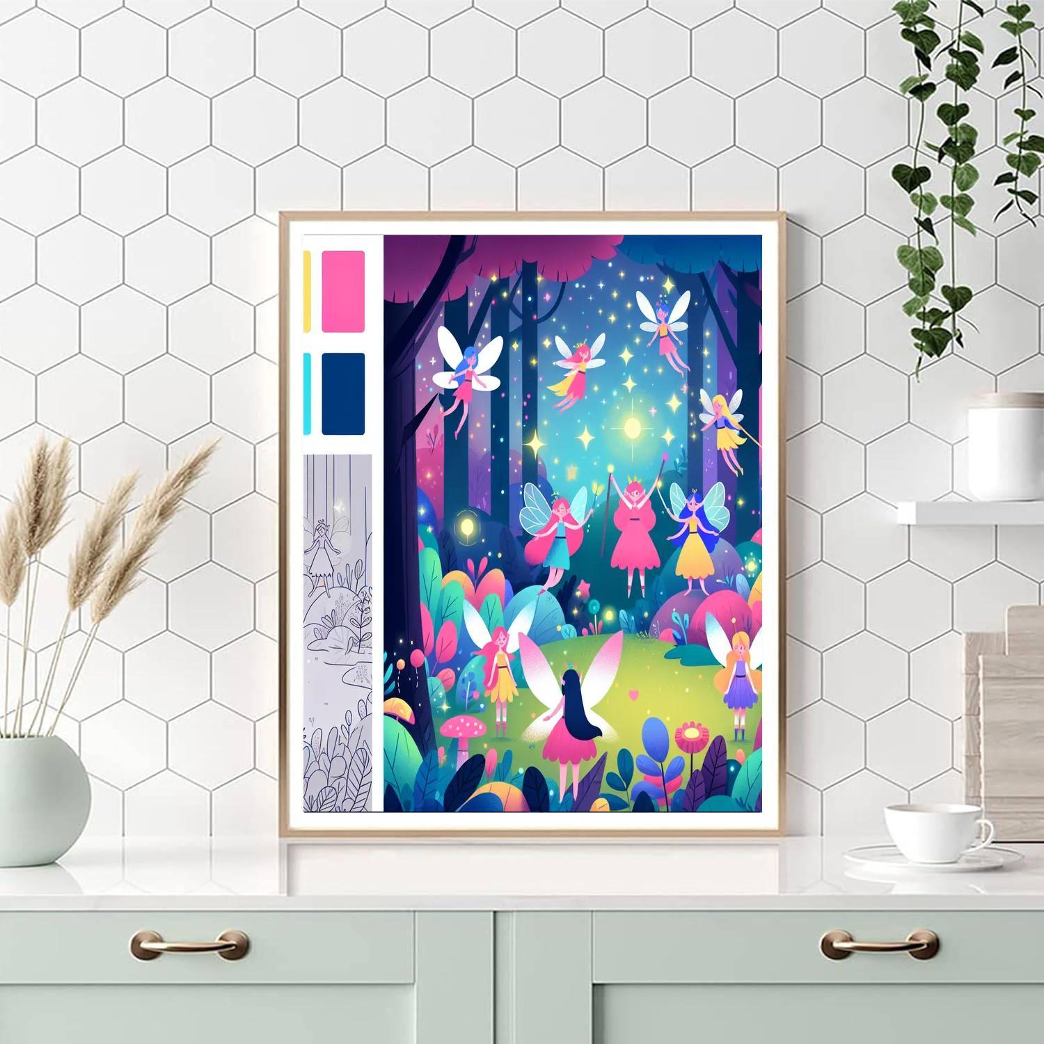 Mystic Enchanted Woods Painting By Numbers Kit