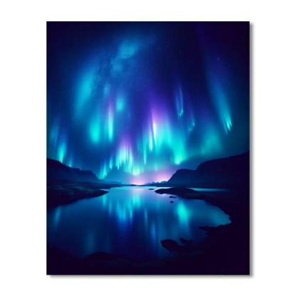 Mystical Aurora Paint By Numbers Art