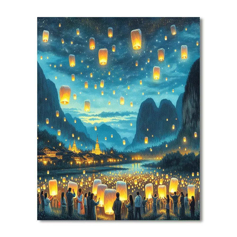 Pingxi Lantern Festival - Taipei Number Painting