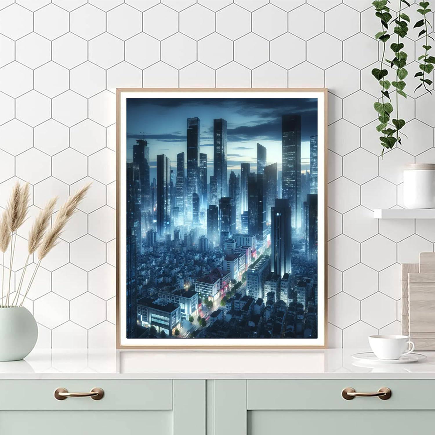 Chic City Rooftops DIY Paint By Numbers