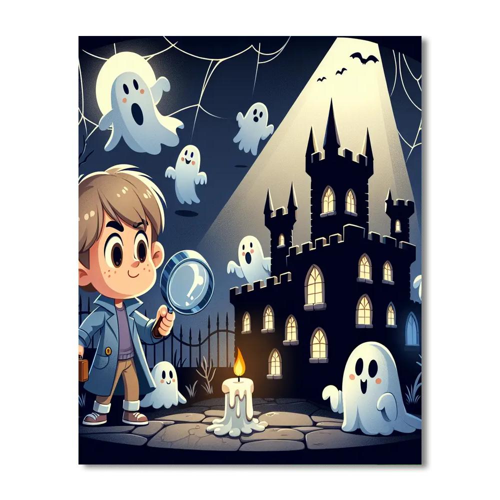 Haunted Castle Mystery Painting Number Kit