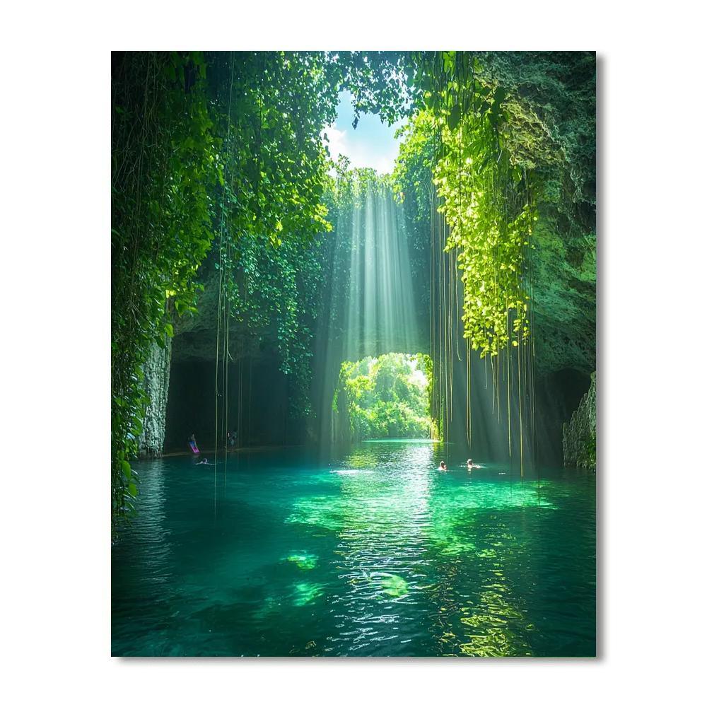 Cenote Ik Kil - Mexico Numbered Painting Kits