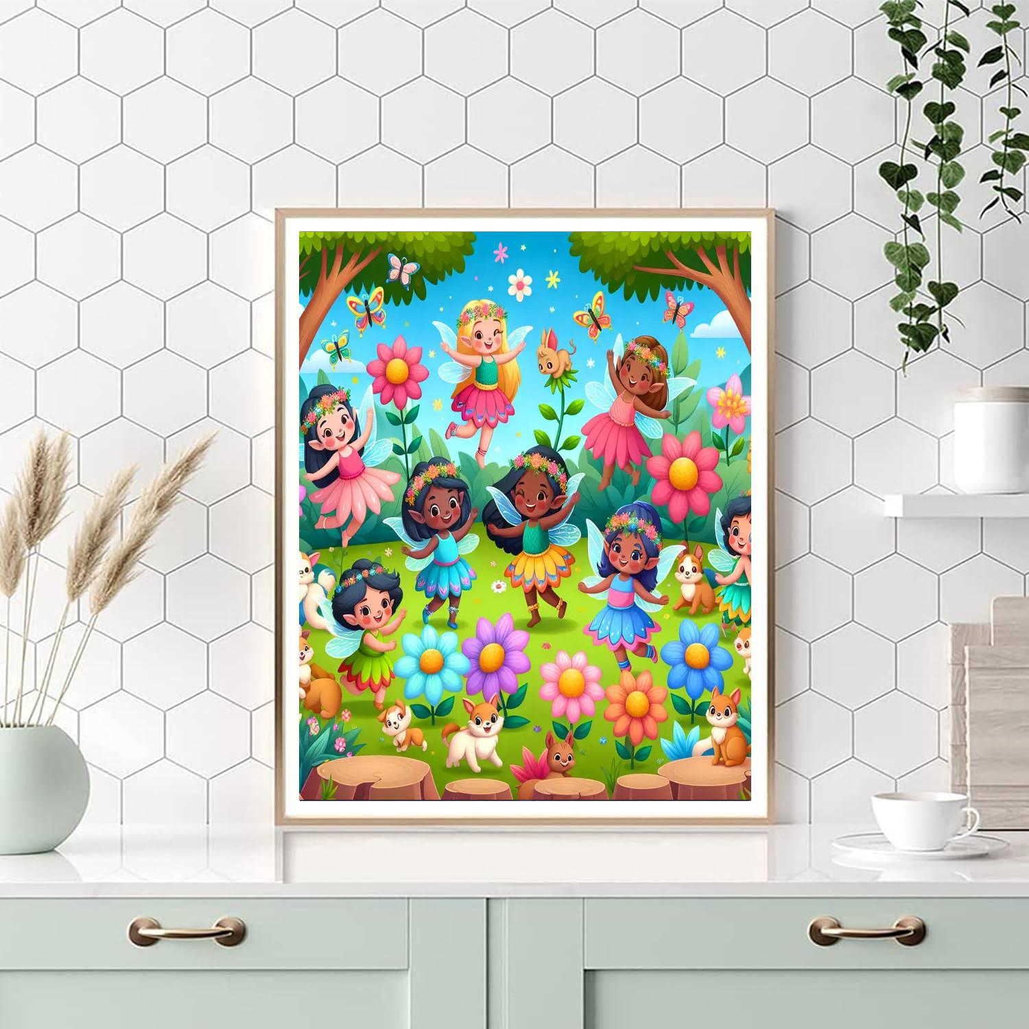 Exploring The Enchanted Garden Paint By Numbers Art