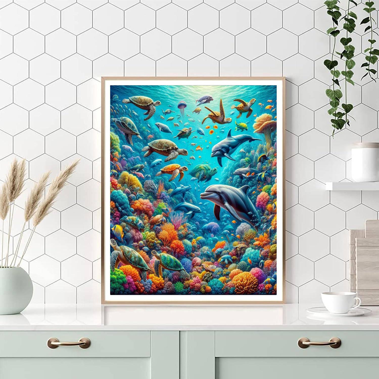 Colorful Underwater Safari Paint By Number