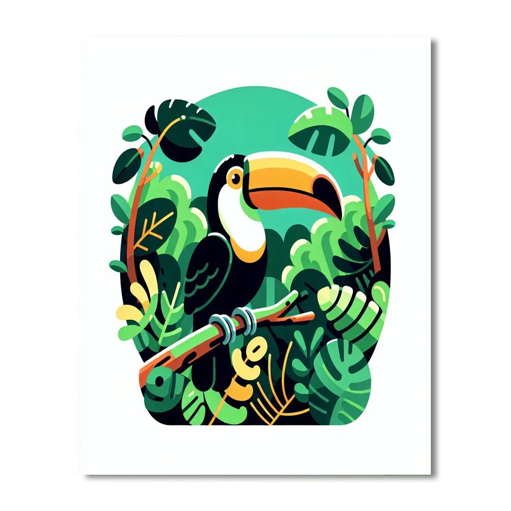 Rainforest Riddle Adventure Number Painting