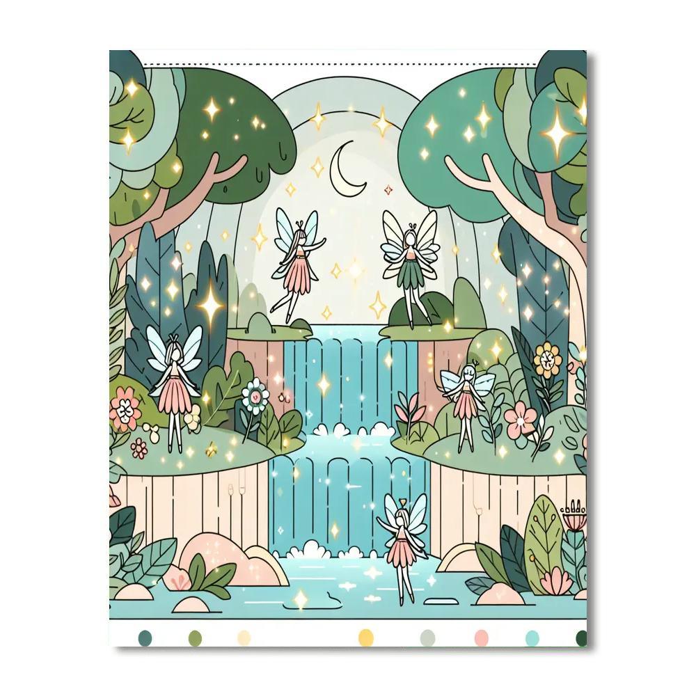 Serene Fairy Habitat Numbered Painting Kits