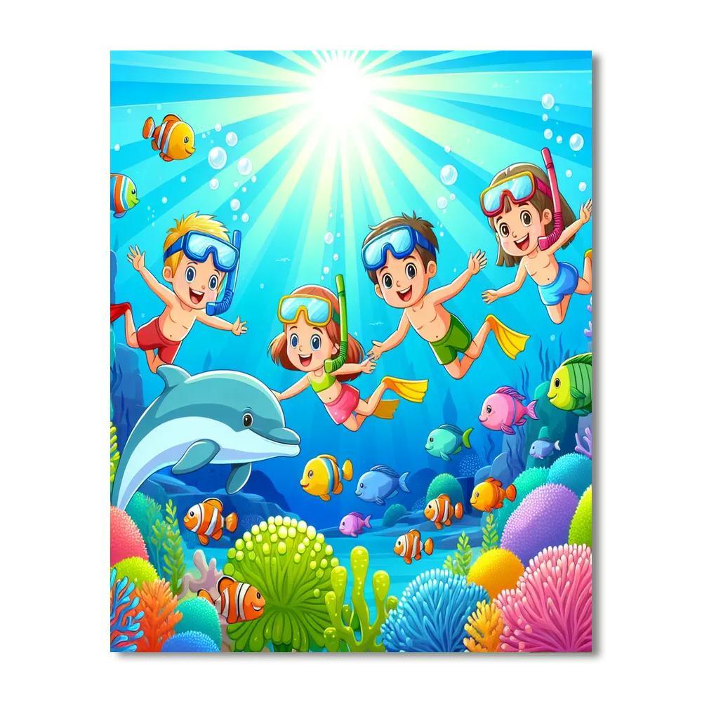 Lively Sea Adventure Paint By Number
